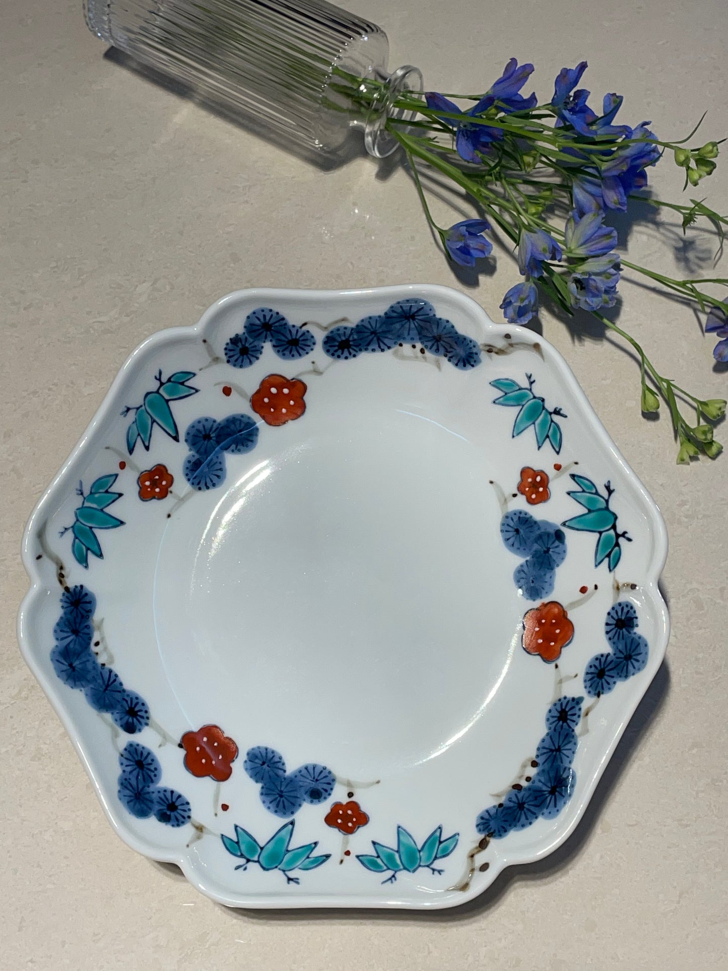 吉慶松梅木甲伊萬里皿