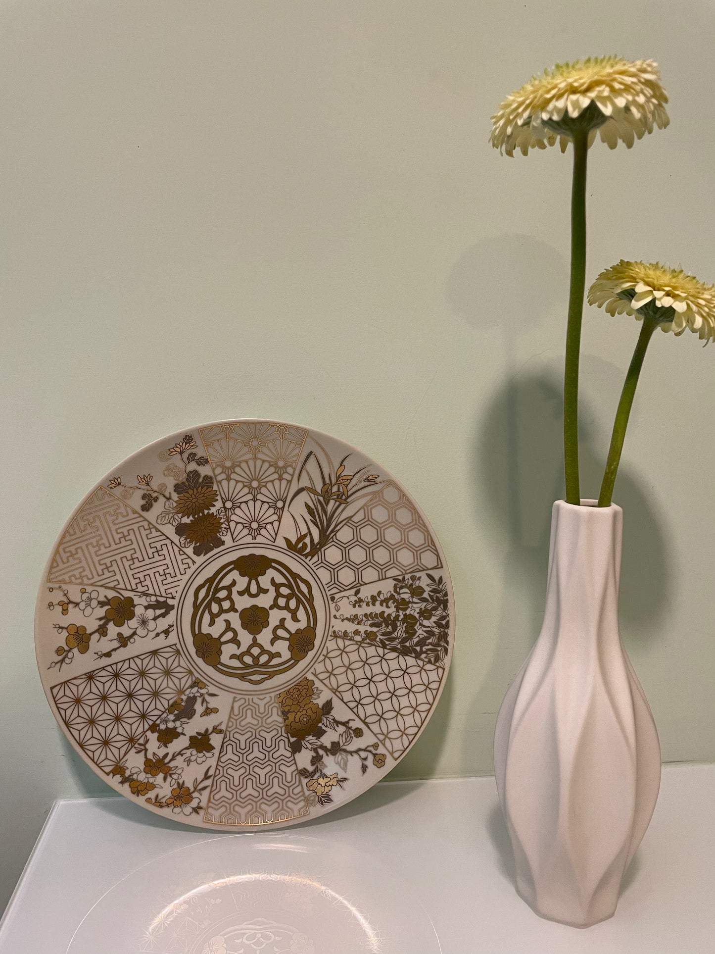 四季錦彩古伊萬里七吋盤